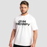 GymBeam Tričko Gym Therapy White - Velikost: S | Barva: biela | Hmotnost: 0,275 kg | Balení: 65 · záber 1