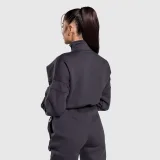 Dámská crop mikina Iron Aesthetics Simone, šedá · záber 4