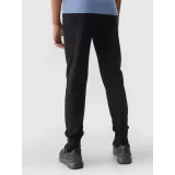 Dívčí tepláky 4F JUNIOR TROUSERS-4FJWSS24TTROF587-20S-DEEP BLACK · záber 4