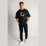 Oversized Tričko, Barva Bílá, s Potiskem Angry Smiley · záber 3