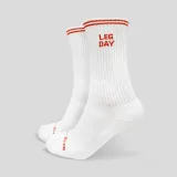GymBeam GymRat Socks 3Pack White - Barva: biela · záber 4