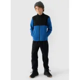 Chlapecká fleecová mikina se zipem 4F JUNIOR FLEECE-JWAW24TFLEM212-32S-DENIM · záber 4