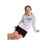 Dívčí tričko s dlouhým rukávem VOLCANO LONG L-WIN JUNIOR 100 WHITE · záber 2