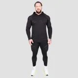 GymBeam Seamless legíny Static Black - Velikost: S | Barva: čierna | Hmotnost: 0,175 kg | Balení: 75 · záber 4