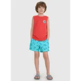 Chlapecké plavky 4F JUNIOR BOARD SHORTS M121-47A-MINT ALLOVER · záber 2