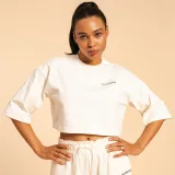 BeastPink Dámské tričko Cropped Serenity Ivory - Velikost: XL | Barva: béžová | Pohlavie: Dámské | Hmotnost: 0,273 kg | Balení: 70 · záber 2