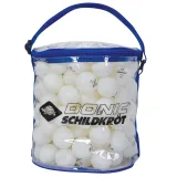 Míčky na stolní tenis SCHILDKROT Jade Poly 40+ 144 ks · záber 10