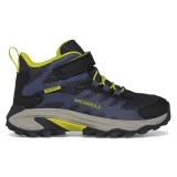 Chlapecká kotníková turistická obuv MERRELL Moab Speed 2 Mid A C WTRPF K navy hiviz · záber 2