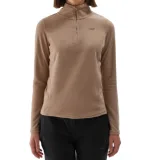 Dámská lyžařská fleece mikina 4F FLEECE UNDERWEAR-WAW24UFLEF048-82S-LIGHT BROWN · záber 1