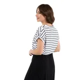 Dámské tričko s krátkým rukávem VOLCANO T-PORTO-700-BLACK · záber 2