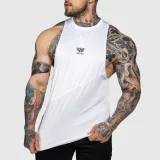 Tréninkové tílko Iron Aesthetics Gym Tank, bílé · záber 3