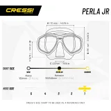 Potápěčská maska CRESSI PERLA JR MASK CLEAR BLUE · záber 4