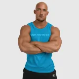 Pánské funkční tílko Iron Aesthetics Sporty, aqua modré · záber 4