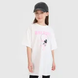 Dívčí tričko oversize s potiskem - bílé · záber 1