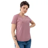 Dámské tričko s krátkým rukávem VOLCANO T-DECORE-PINK · záber 1