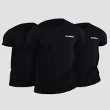 GymBeam Tričko Basic 3Pack Black - Velikost: 3, S | Barva: čierna | Hmotnost: 0,39 kg · záber 1