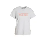 Dámské tričko s krátkým rukávem VANS WM DROP V SS CREW-B WHITE HEATHER · záber 5