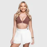 Sportovní podprsenka Iron Aesthetics Delta, hnědá · záber 11