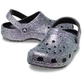 Kroksy (rekreační obuv) CROCS Classic Glitter Clog black multi · záber 5