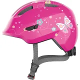 Abus Smiley 3.0, cyklistická helma, junior, pink butterfly · záber 1