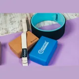 Jóga kostka MASTER Yoga Block 23 x 15 x 7,5 cm - modrá · záber 3