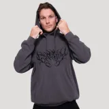 GymBeam Mikina Thorn Grey - Velikost: S | Barva: sivá | Hmotnost: 0,6317 kg | Balení: 30 · záber 2