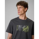 Pánské tričko s krátkým rukávem 4F TSHIRT M2823-22S-ANTHRACITE · záber 5