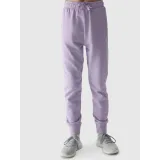 Dívčí tepláky 4F JUNIOR TROUSERS-4FJWSS24TTROF587-52S-LIGHT VIOLET · záber 3