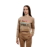 Dámská mikina AUTHORITY S-SMILE brown · záber 1