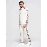 Pánská mikina se zipem OMBRE Sweatshirt OM-SSZP-0224 V-2 white · záber 5