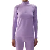 Dámská zateplená lyžařská mikina s 1 2 zipem 4F SEAMLESS UNDERWEAR-WAW24USEAF160-52S-LIGHT VIOLET · záber 1