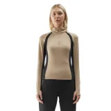 Dámská zateplená lyžařská mikina s 1 2 zipem 4F BRUSHED UNDERWEAR-AW23UBRUF042-82S-LIGHT BROWN · záber 1