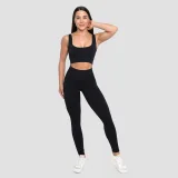 GymBeam Dámské bezešvé legíny Lift Black - Velikost: L | Barva: čierna · záber 5