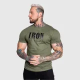 Pánské sportovní tričko Iron Aesthetics Urban, vojenská zelená · záber 3
