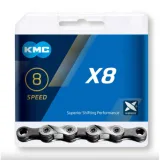 Řetěz na kolo KMC X 8-93 silver grey 114 links · záber 3