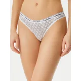 Dámské kalhotky CALVIN KLEIN THONG-PLUSH MONOGRAM · záber 2