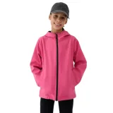 Dívčí tréninková softshellová bunda s kapucí 4F JUNIOR SOFTSHELL JACKET-JWSS25TSOFF305-54S-PINK · záber 1