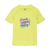 Dívčí plavkové tričko COLOR KIDS T-shirt W. Print, limelight · záber 1
