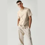Tričko, Barva Ekru, s Potiskem Basic T Shirt · záber 4