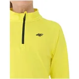 Chlapecká zateplená lyžařská mikina s 1 2 zipem 4F JUNIOR BRUSHED UNDERWEAR U106-4FJWAW25UBRUU106-71S-YELLOW · záber 3