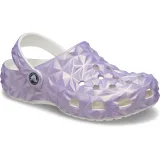 Dívčí kroksy (rekreační obuv) CROCS Classic Iridescent Geo CGK white · záber 3