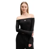 Dámské tričko s dlouhým rukávem ADIDAS ORIGINALS ESS RIB LS WHITE · záber 1