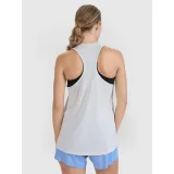 Dámské běžecké tričko bez rukávů 4F SLEEVELESS FNK-WSS25TFSLF427-27S-COLD LIGHT GREY · záber 5