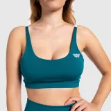 Dámská sportovní podprsenka Stripes - Iron Aesthetics, smaragdová · záber 4