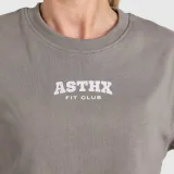 Dámský crop top Iron Aesthetics Heavy-Terry, šedý · záber 3