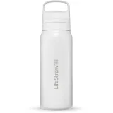 LifeStraw Go 2.0 Stainless Steel Water Filter Bottle 1L, modrá · záber 1