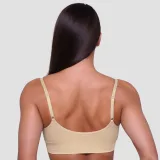 GymBeam Podprsenka Triangle Nude - Velikost: XXL | Barva: béžová | Hmotnost: 0,14 kg · záber 3