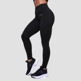 GymBeam Dámské běžecké legíny Pulse Black - Velikost: S | Barva: čierna | Pohlavie: Dámské | Hmotnost: 0,21 kg | Balení: 70 · záber 3