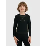 Chlapecké termoprádlo vrchní a spodní díl 4F JUNIOR SEAMLESS UNDERWEAR M248-4FJWAW25USEAM248-20S-DEEP BLACK · záber 4