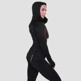 Women‘s Pulse 1/2 Zip Running Sweatshirt Black - GymBeam - Velikost: S | Barva: čierna | Pohlavie: Dámské | Hmotnost: 0,24 kg | Balení: 45 · záber 4